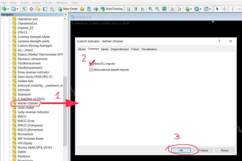 dll import-اندیکاتور